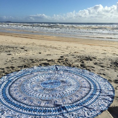  Mandala Roundie Round Throw Picnic Tapestry Gypsy Yoga Mat Bohemian Beach Towel   263879896095